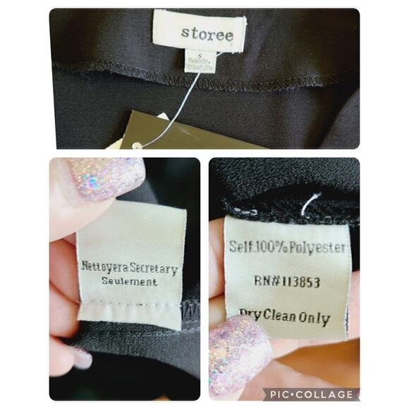 Witchy Whimsigoth Black Shirt Blouse Sz Small‎ Bell Sleeves Fairygrunge NEW - Picture 9 of 12